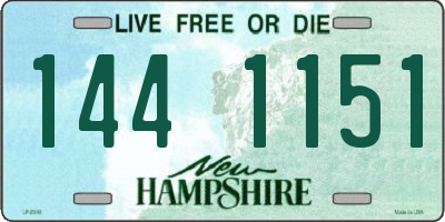 NH license plate 1441151
