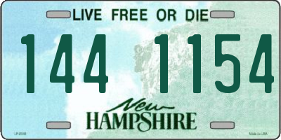 NH license plate 1441154