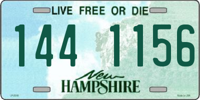NH license plate 1441156