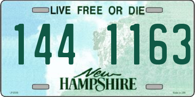 NH license plate 1441163