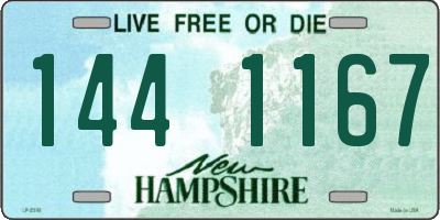 NH license plate 1441167
