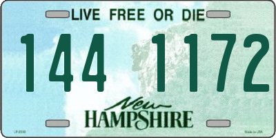 NH license plate 1441172