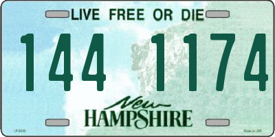 NH license plate 1441174