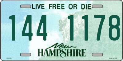 NH license plate 1441178