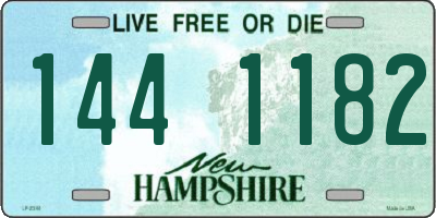 NH license plate 1441182