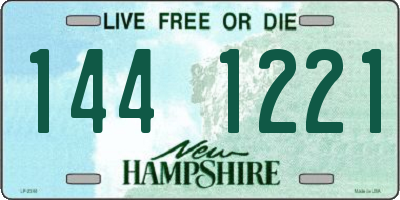 NH license plate 1441221