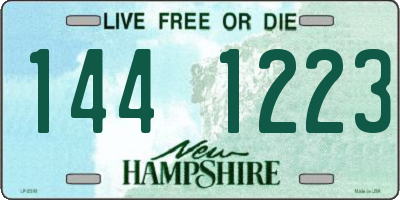 NH license plate 1441223