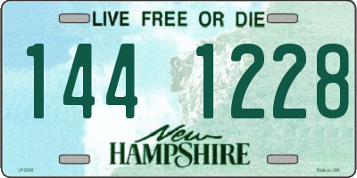 NH license plate 1441228