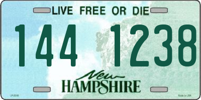 NH license plate 1441238