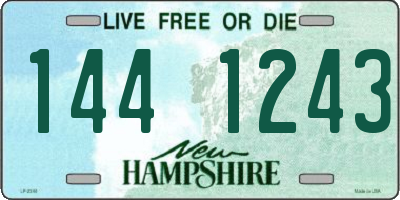 NH license plate 1441243