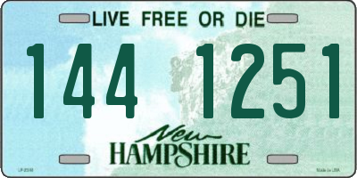 NH license plate 1441251