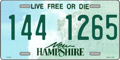 NH license plate 1441265