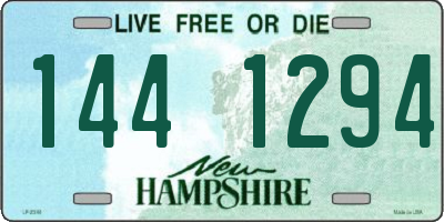 NH license plate 1441294