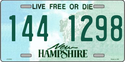 NH license plate 1441298