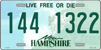 NH license plate 1441322