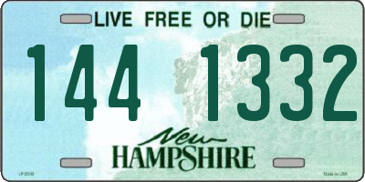 NH license plate 1441332