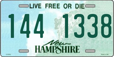 NH license plate 1441338