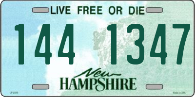 NH license plate 1441347