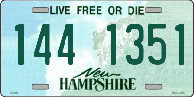 NH license plate 1441351
