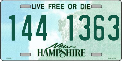 NH license plate 1441363