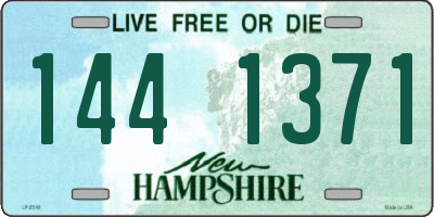 NH license plate 1441371