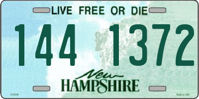 NH license plate 1441372