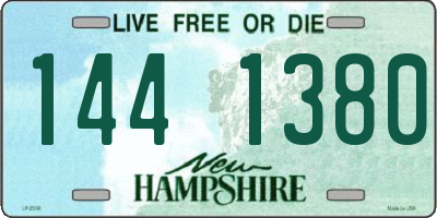 NH license plate 1441380