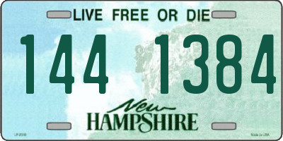 NH license plate 1441384