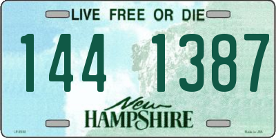 NH license plate 1441387