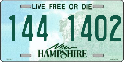 NH license plate 1441402