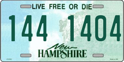NH license plate 1441404