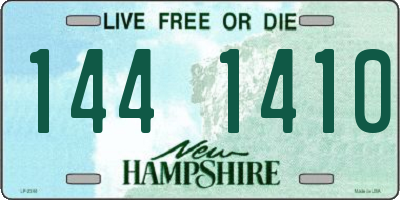 NH license plate 1441410