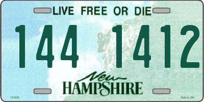 NH license plate 1441412