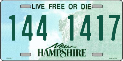 NH license plate 1441417