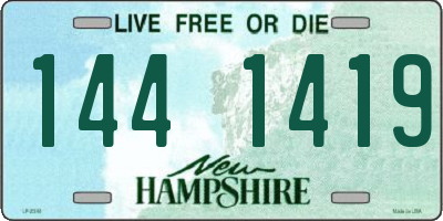 NH license plate 1441419