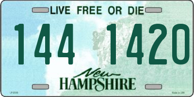 NH license plate 1441420