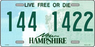 NH license plate 1441422