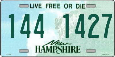 NH license plate 1441427