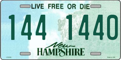 NH license plate 1441440