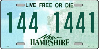 NH license plate 1441441