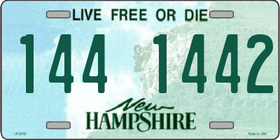 NH license plate 1441442