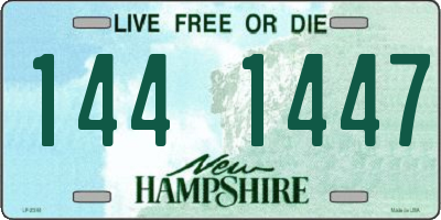 NH license plate 1441447