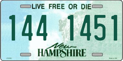 NH license plate 1441451