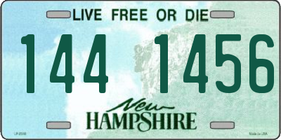 NH license plate 1441456