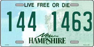 NH license plate 1441463