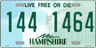 NH license plate 1441464