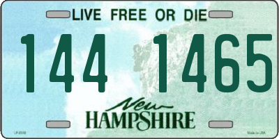 NH license plate 1441465