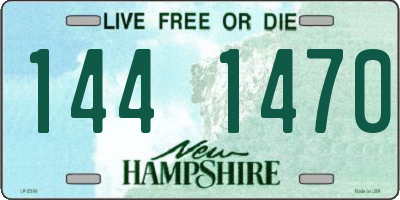 NH license plate 1441470