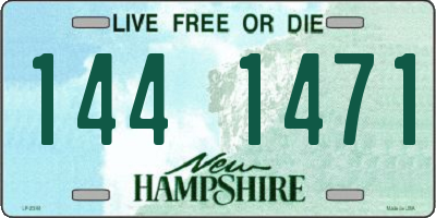 NH license plate 1441471
