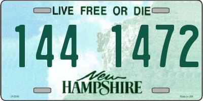 NH license plate 1441472